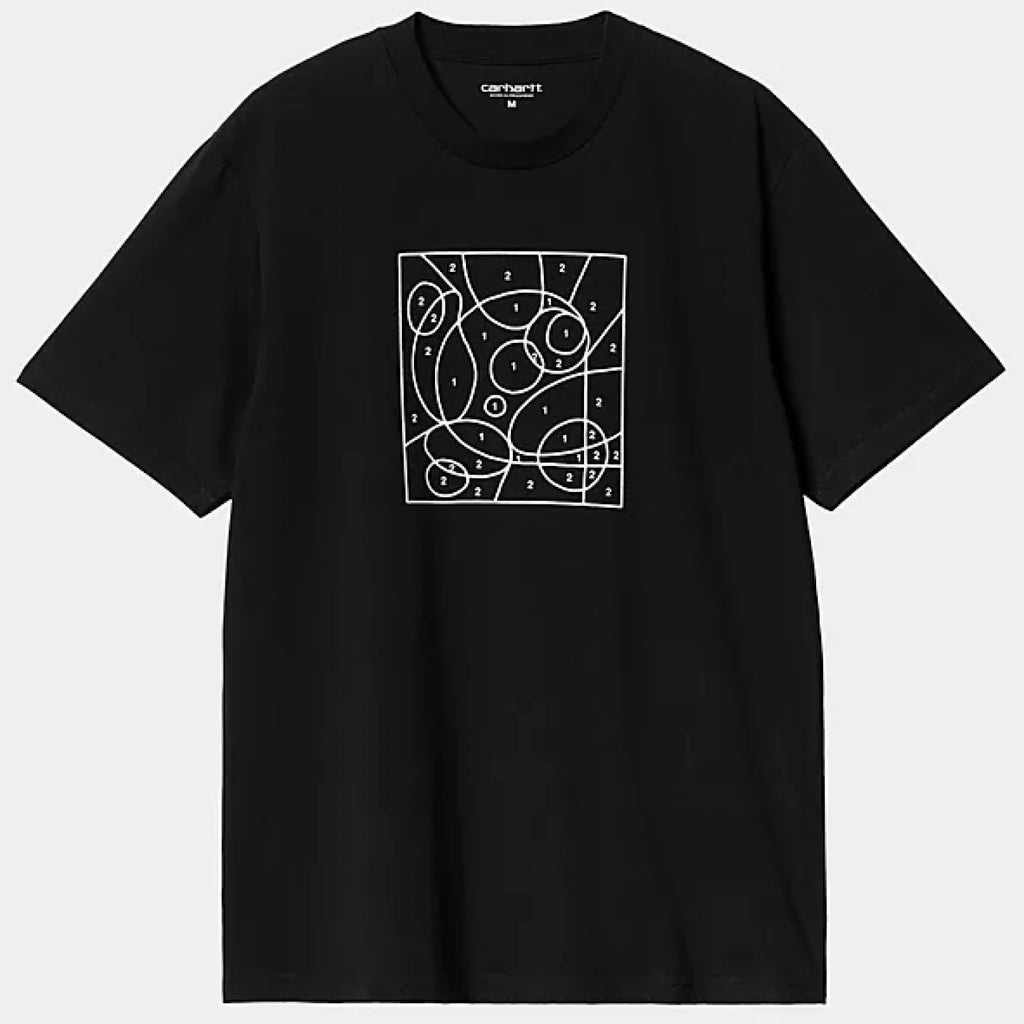 Carhartt WIP - The Numbers T-Shirt - Black / White - Decimal.