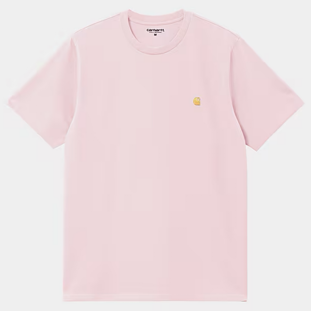 Carhartt WIP - Chase T-Shirt - Air Pink / Gold - Decimal.