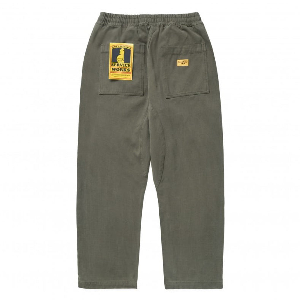 Service Works - Moleskin Chef Pants - Moss - Decimal.
