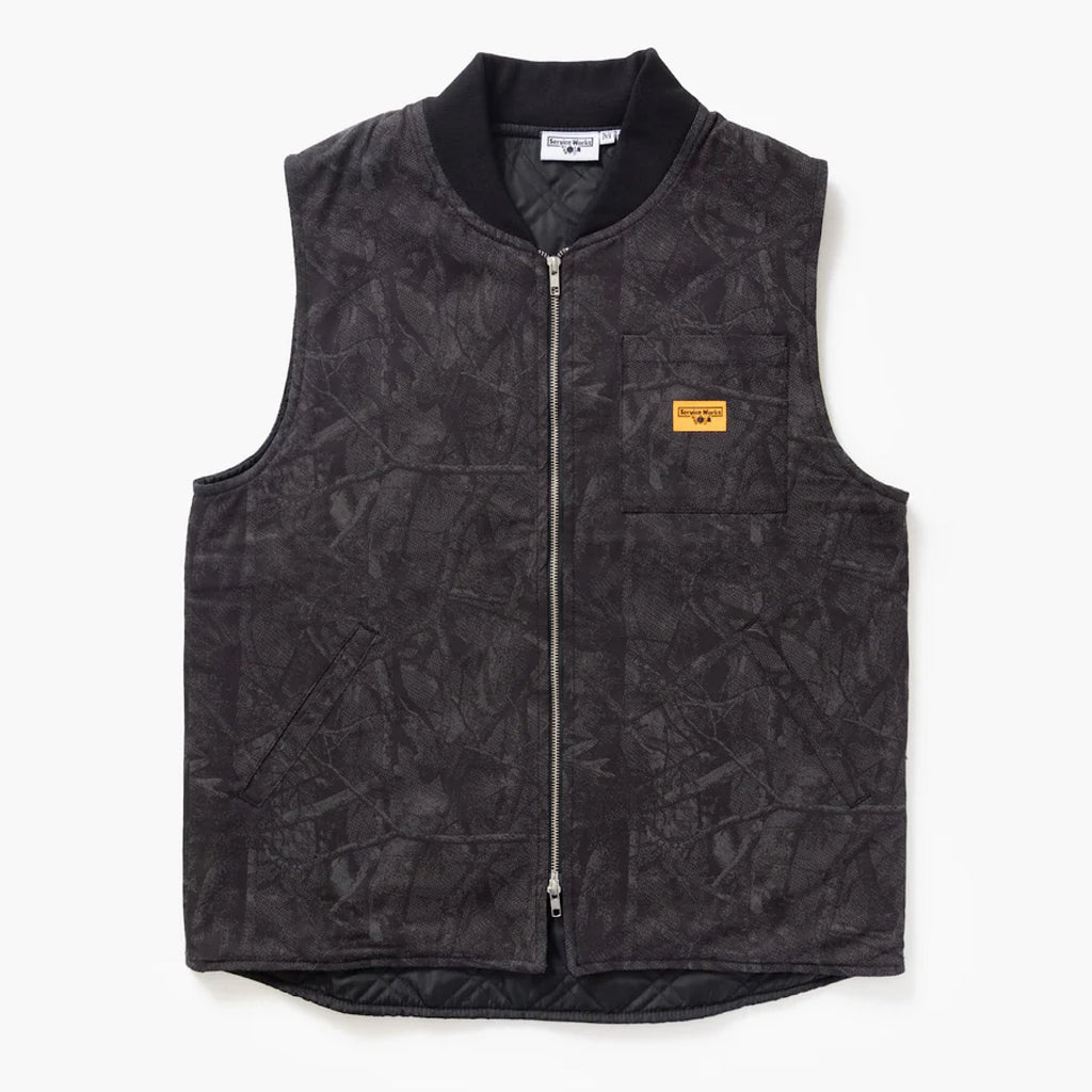Service Works - Xerox Camo Padded Work Vest - Mono - Decimal.