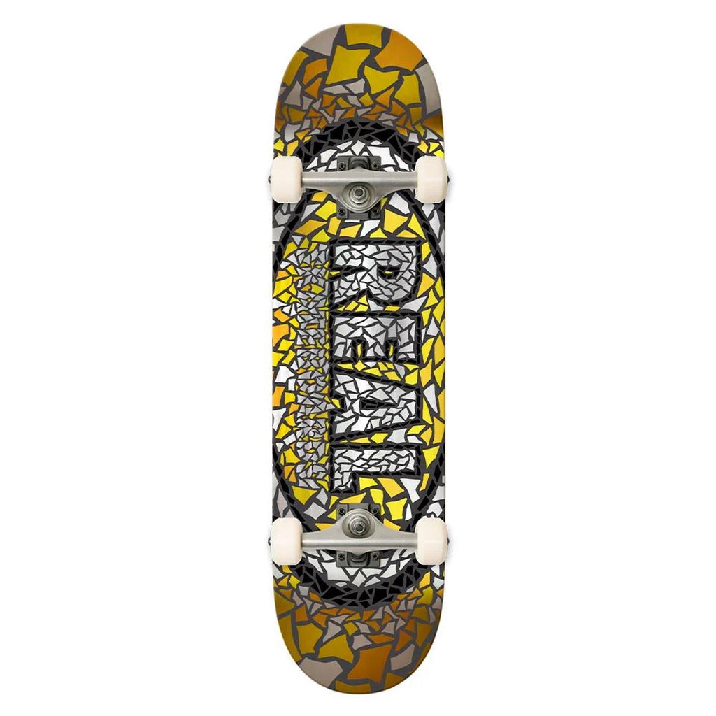 Real Skateboards - Foil Mosaic Complete - Yellow - 8.0” - Decimal.