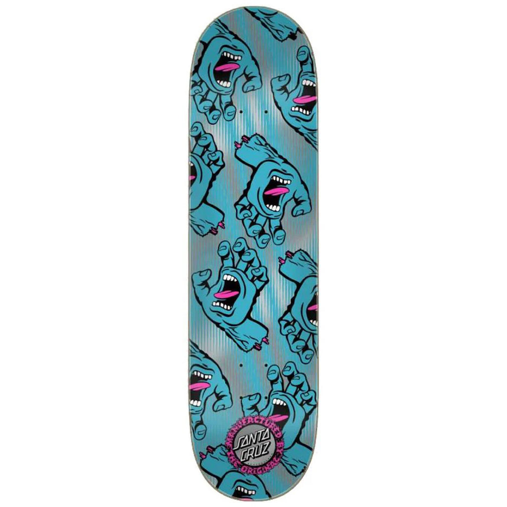 Santa Cruz - All Over Hands Skateboard - 8.25" - Decimal.