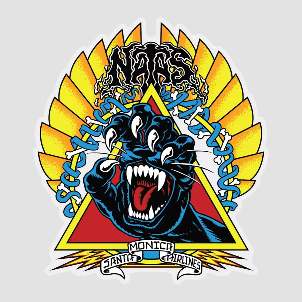 Santa Cruz - Natas Screaming Panther Sticker - Various Sizes - Decimal.