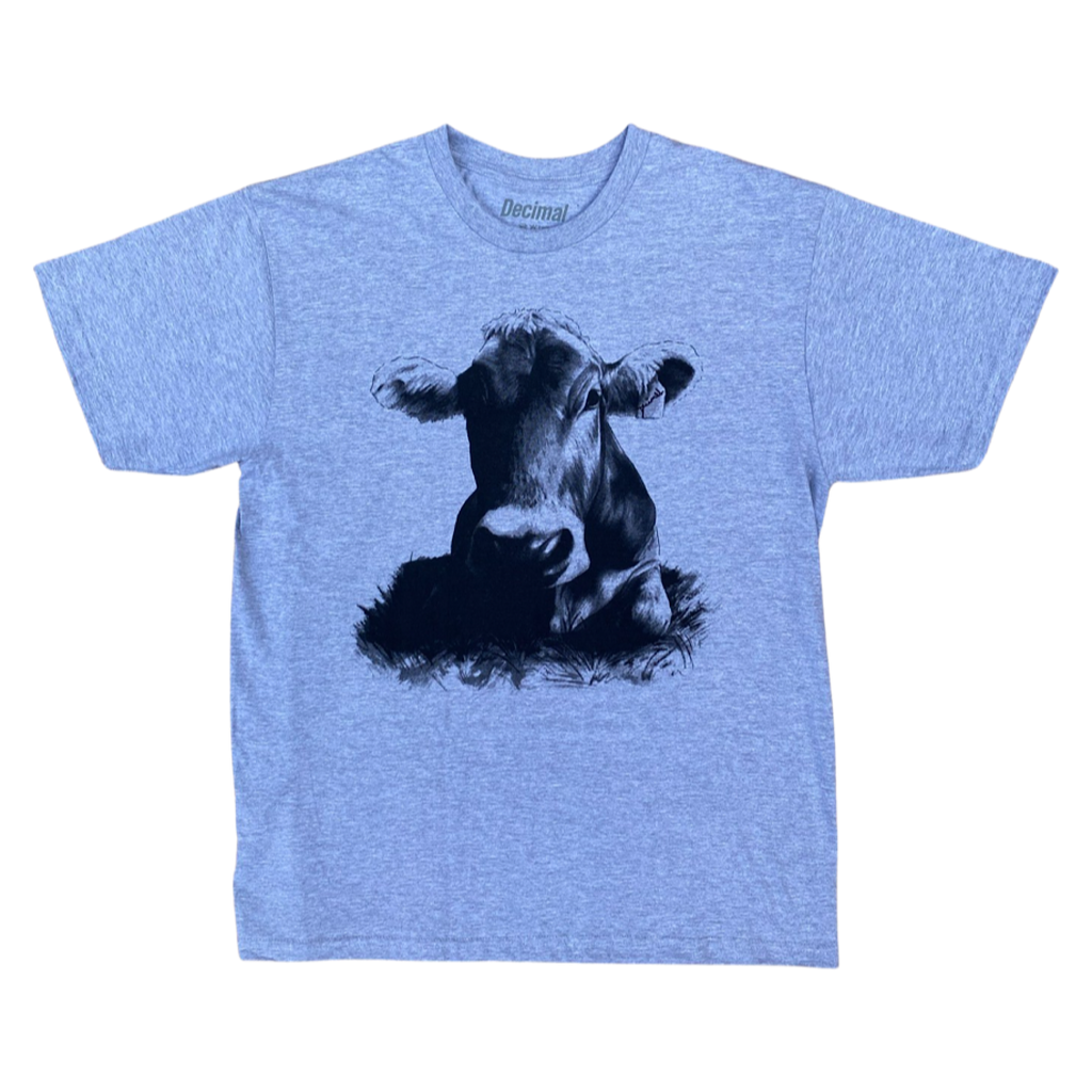 Decimal - 'Cow' T-Shirt - Sports Grey / Black - Decimal.