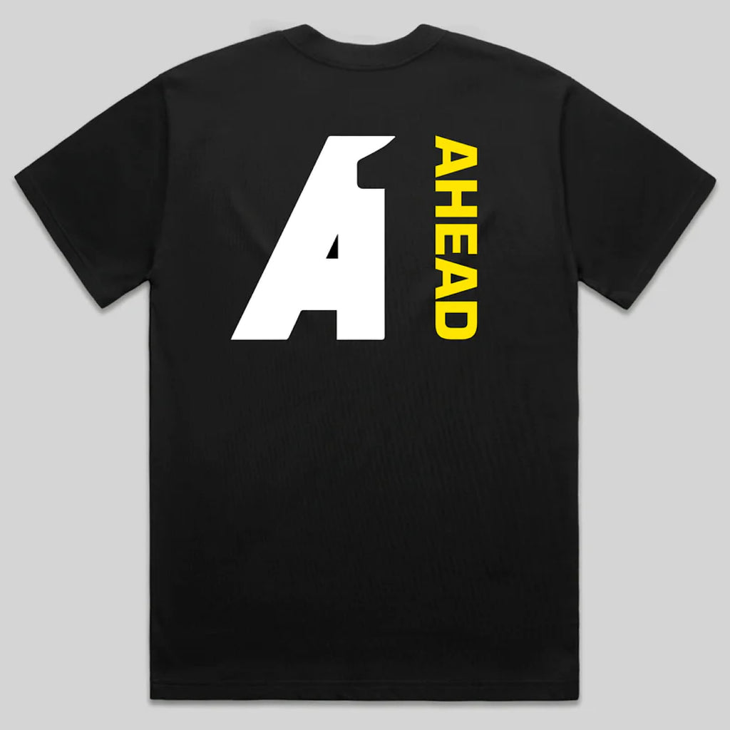 Ahead - Athletic short sleeve T-shirt - Black - Decimal.