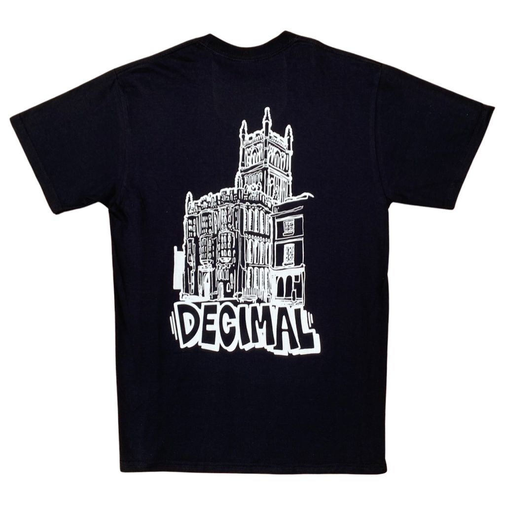 Decimal - 'Church' T-Shirt - Black / White - Decimal.