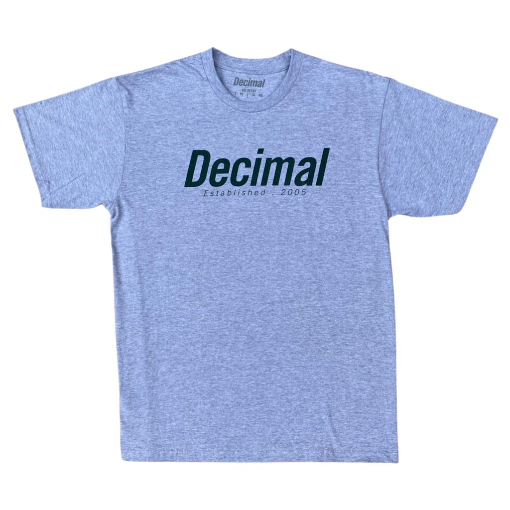 Decimal - 'TYPE' T-Shirt - Sport Grey / British Racing Green - Decimal.