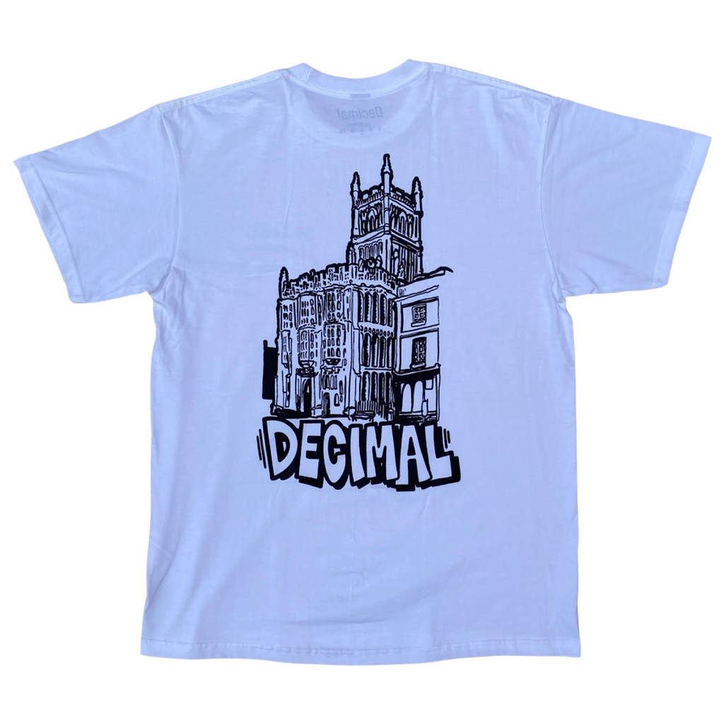 Decimal - 'Church' T-Shirt - White / Black - Decimal.