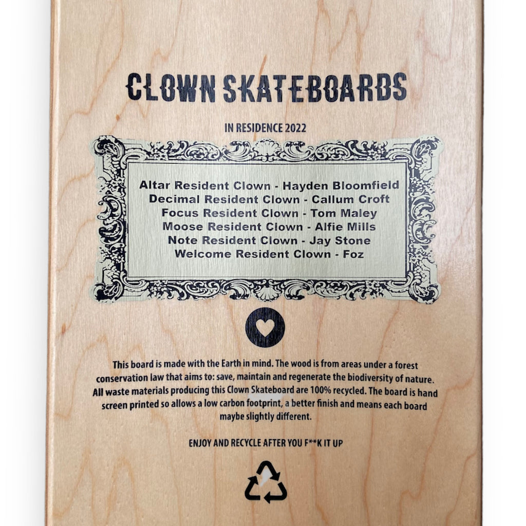 Clown Skateboards - Resident Clown Board - Decimal.