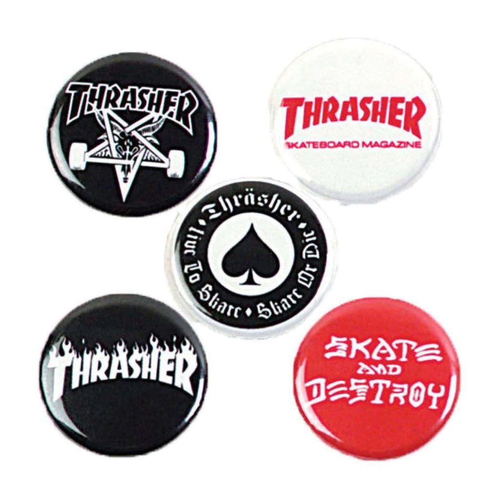 Thrasher - Badges Logo - 5 pack - Decimal.