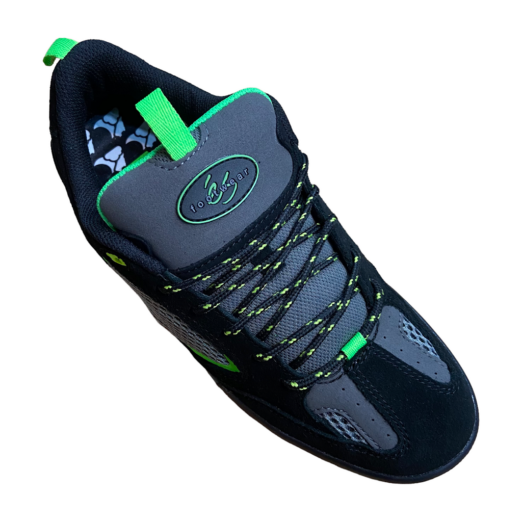 eS Footwear - Quattro X SK8 Shoe Dreams - Black/Grey - Decimal.